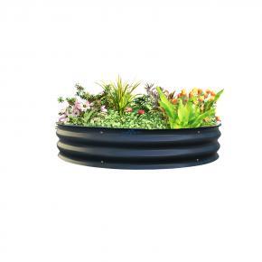 8'' Tall Round 42'' Diameter Metal Raised Garden Bed Aluzinc Coated Steel